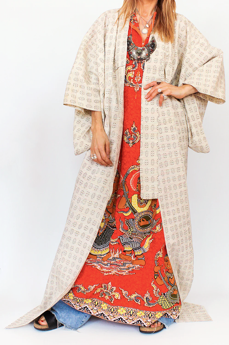 Vintage Japanse Yukata Kimono