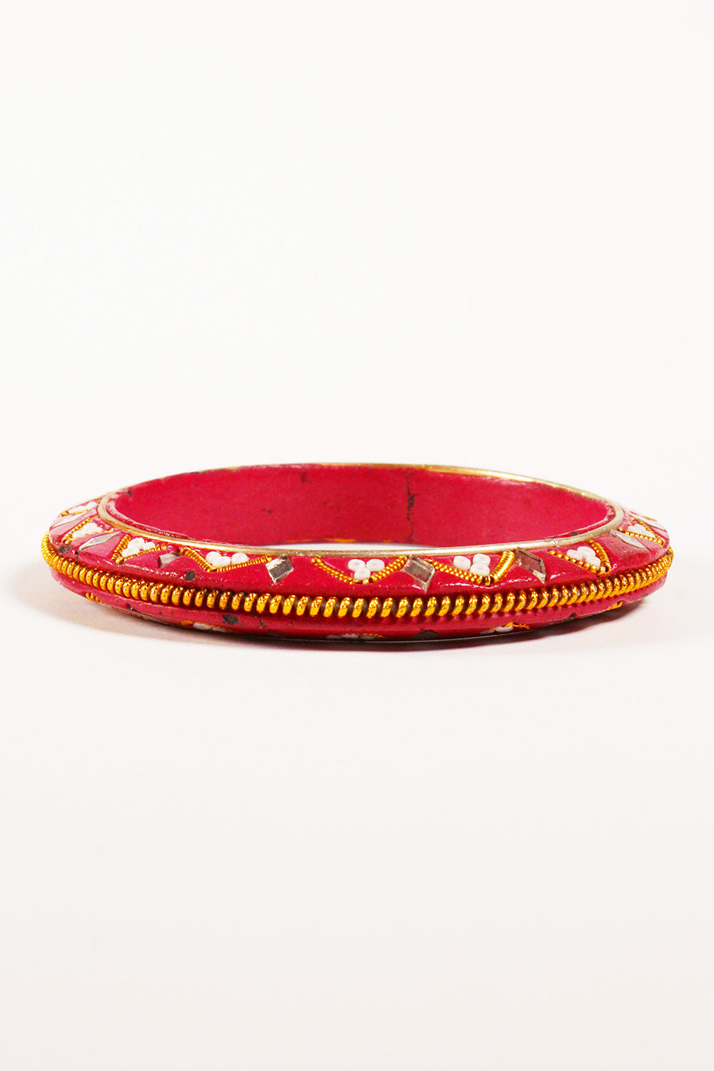 Vintage Ethnic armband met spiegeltjes