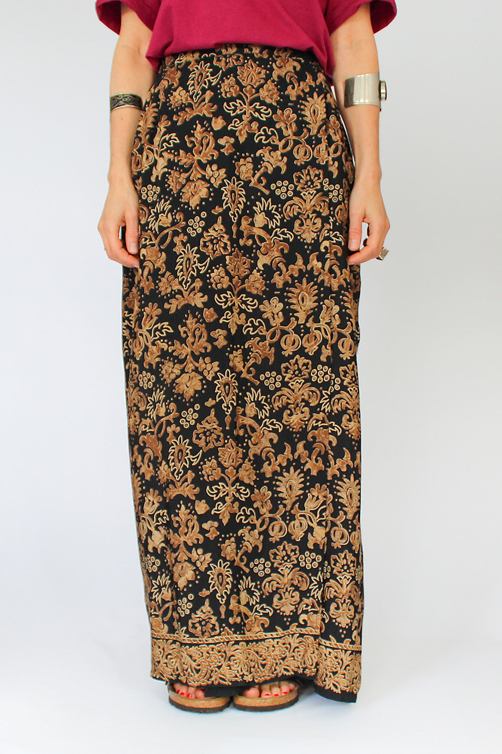 Vintage Batik maxi rok