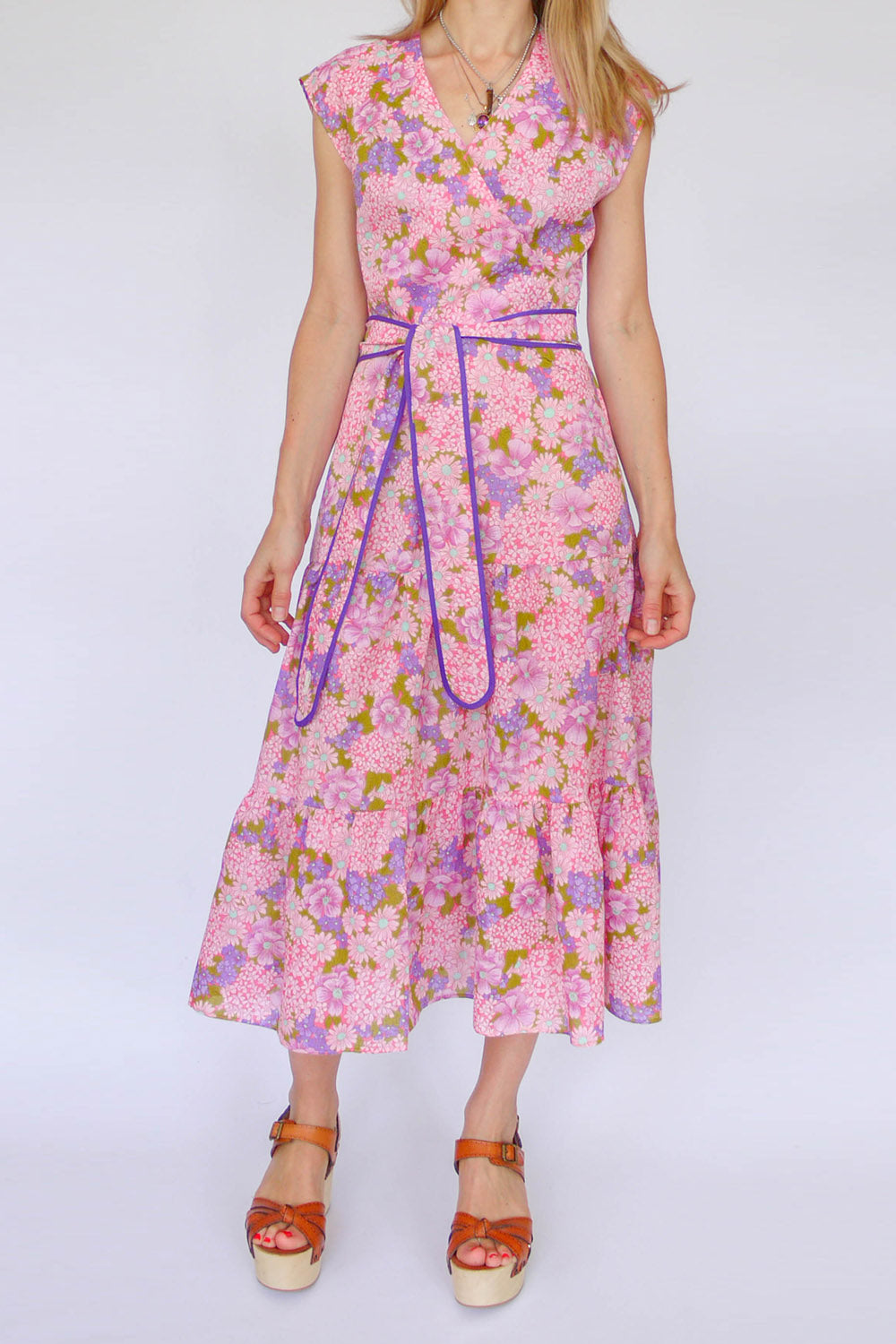 Vintage 70s gebloemde jurk_1