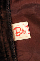 Vintage Betty Barclay velvet maxi rok_5