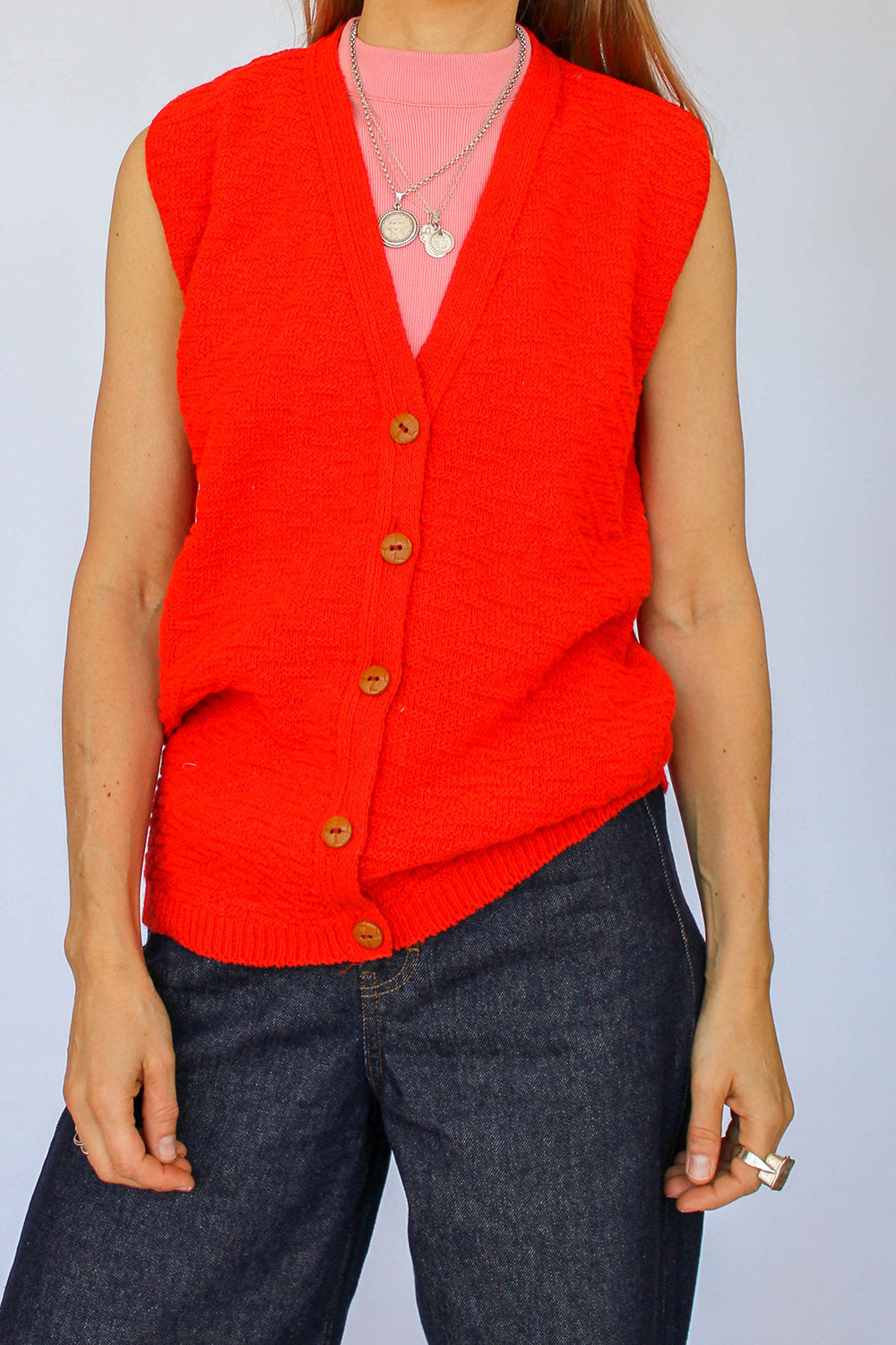 Vintage jaren 70 mouwloos vest_1