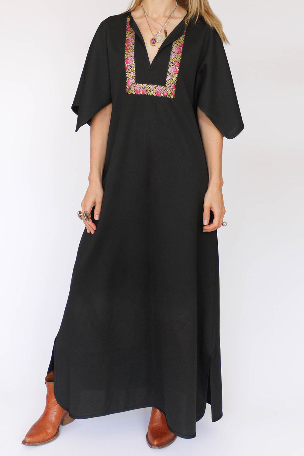 Vintage seventies maxi jurk_001