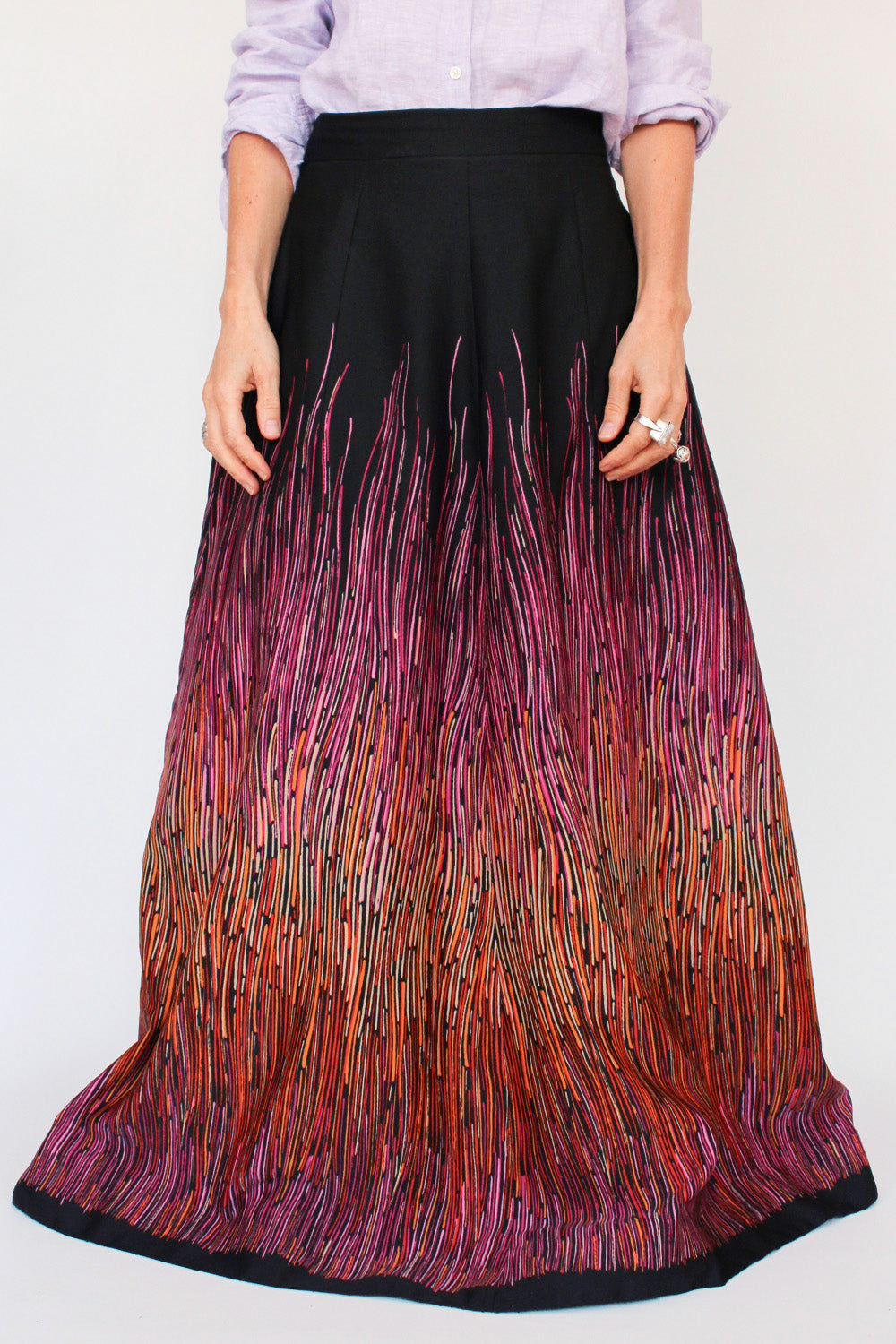 Vintage Vera Mont gelaagde rok