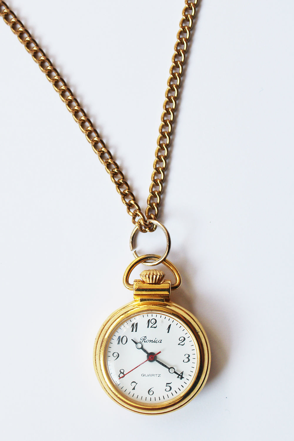 Vintage ketting met horloge hanger