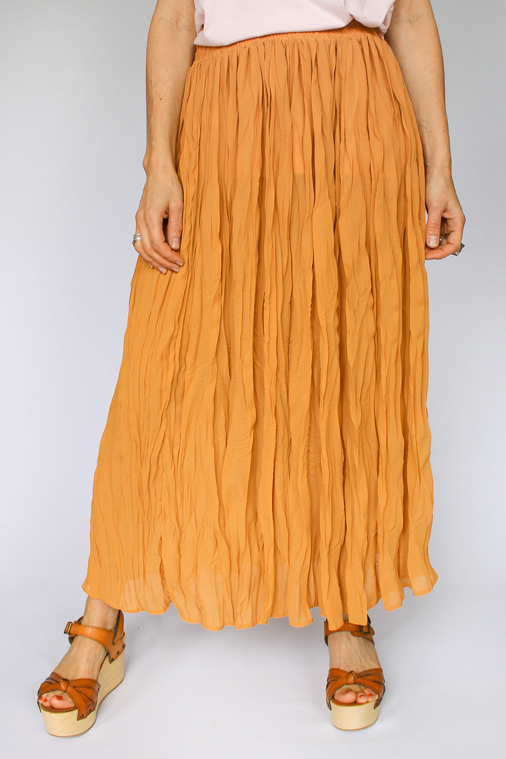 Vintage rok met kreukeffect_1