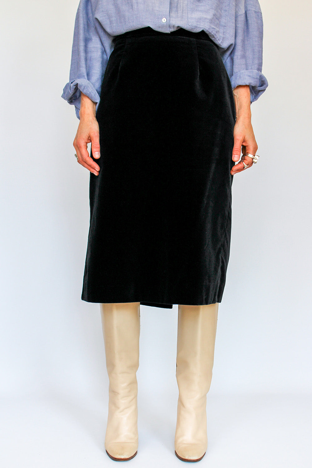 Vintage velvet rok