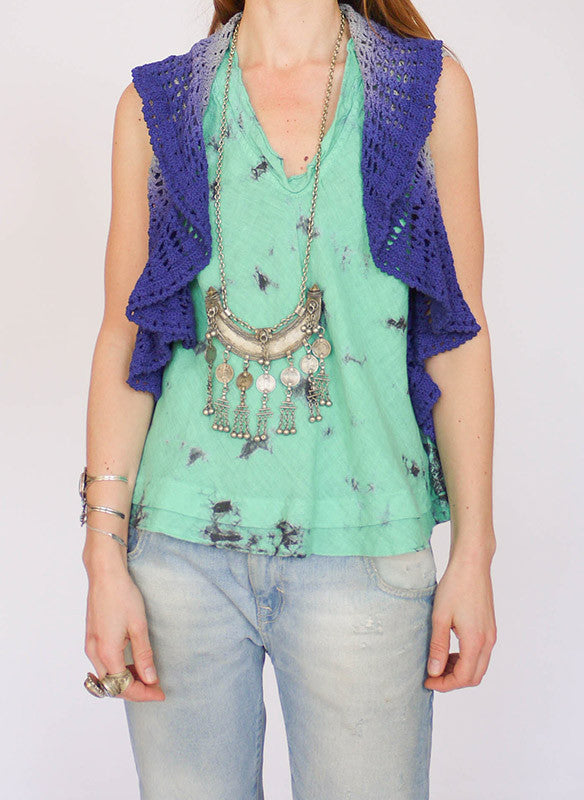 Vintage ombre gehaakt vestje_1