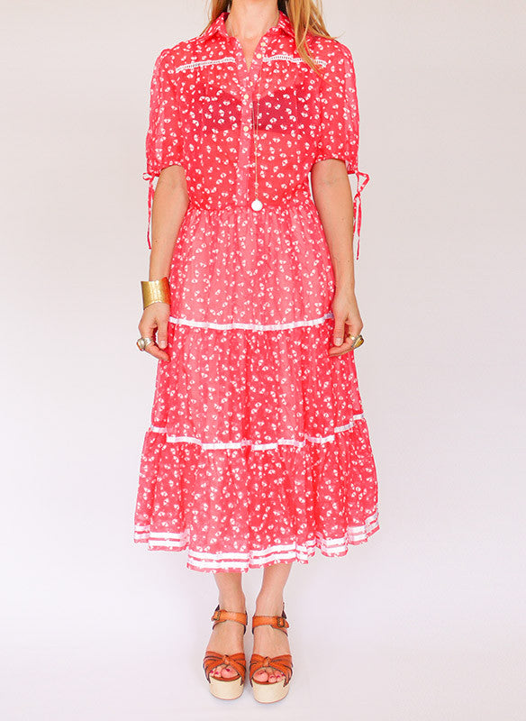 Vintage transparante 70s jurk_1