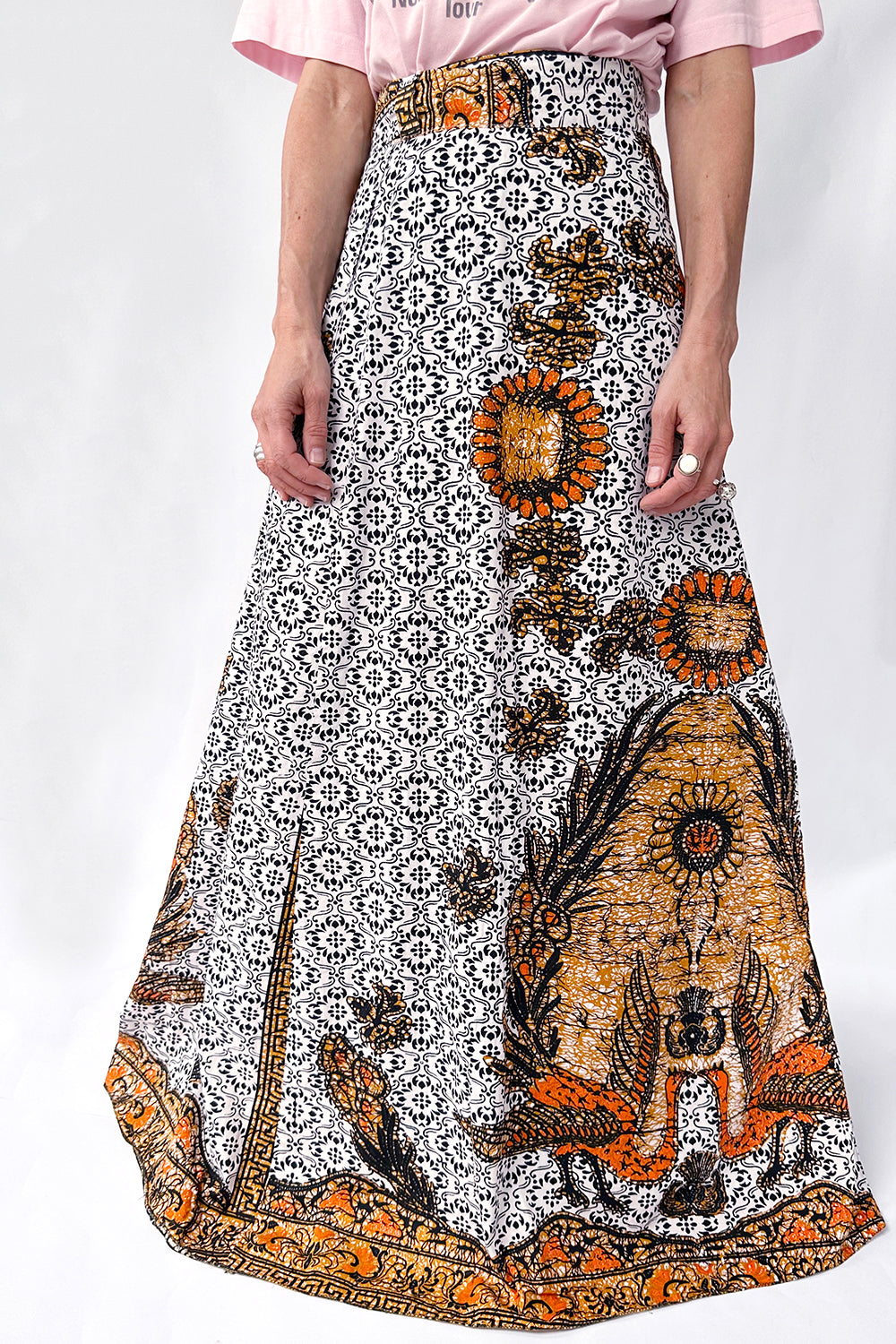 70s vintage Batik wikkelrok