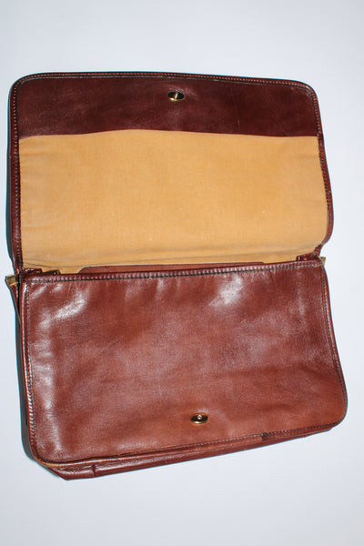 70s vintage leren handtas