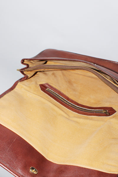 70s vintage leren handtas