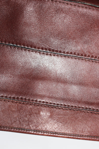 70s vintage leren handtas