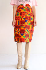 Handgemaakte Afrikaanse batik kokerrok