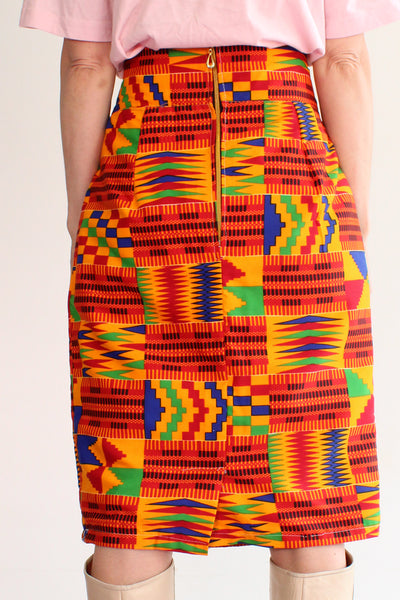 Handgemaakte Afrikaanse batik kokerrok