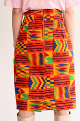 Handgemaakte Afrikaanse batik kokerrok