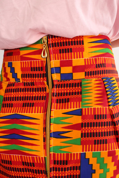 Handgemaakte Afrikaanse batik kokerrok