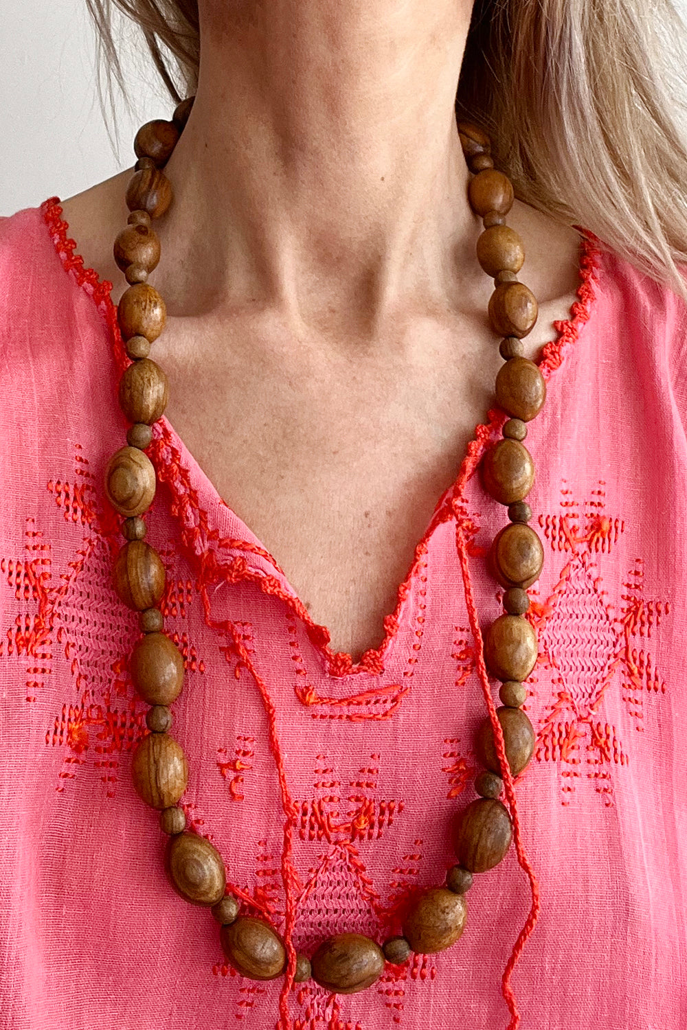 Handgemaakte vintage kralenketting