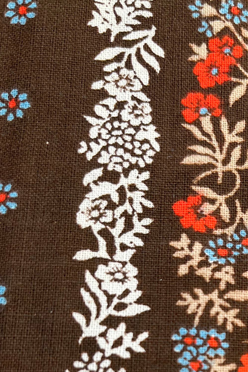 Vintage Ongedragen Gebloemde Blouse Jaren 70