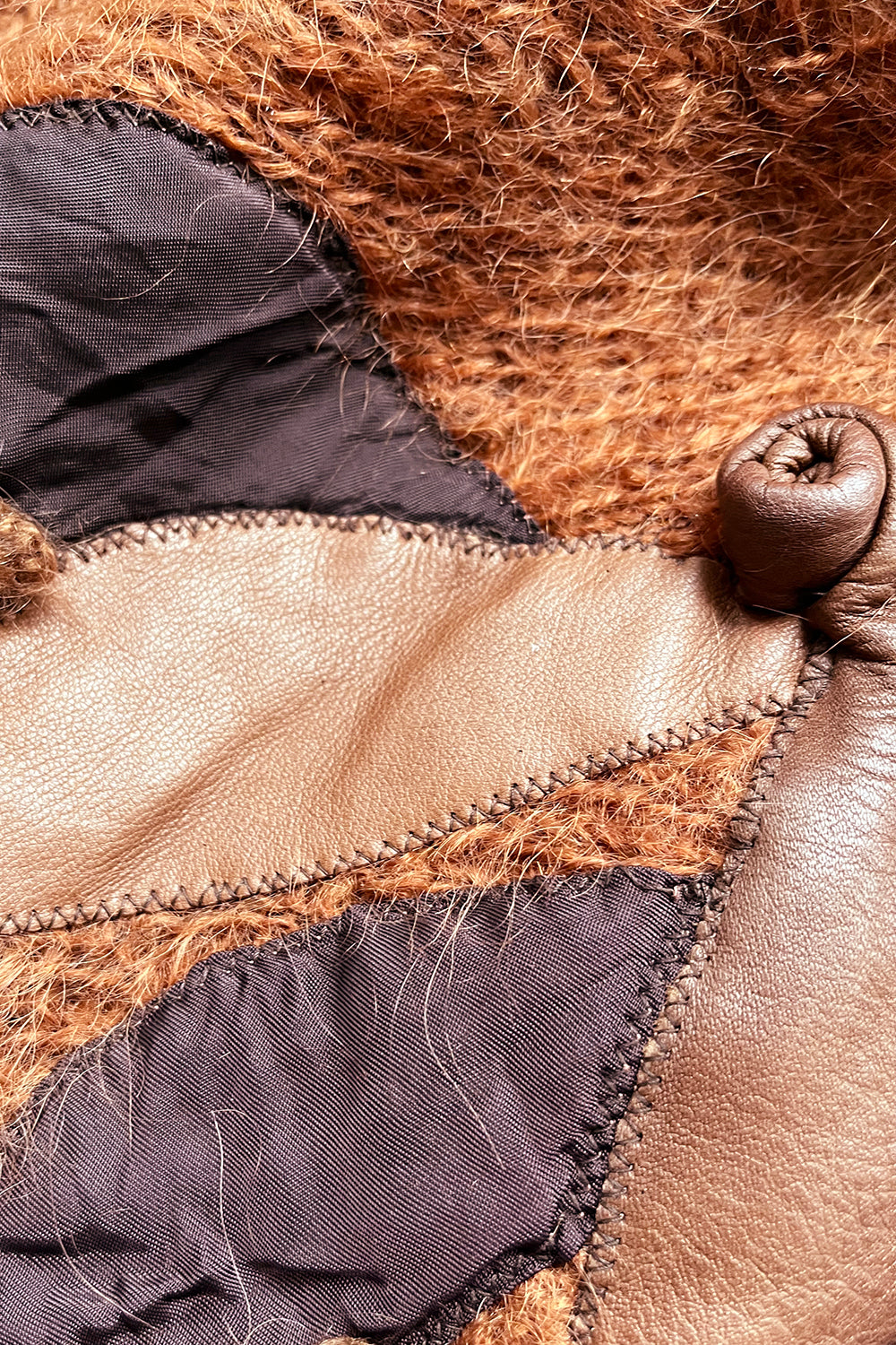 Vintage oversized 1980s Mohair vest