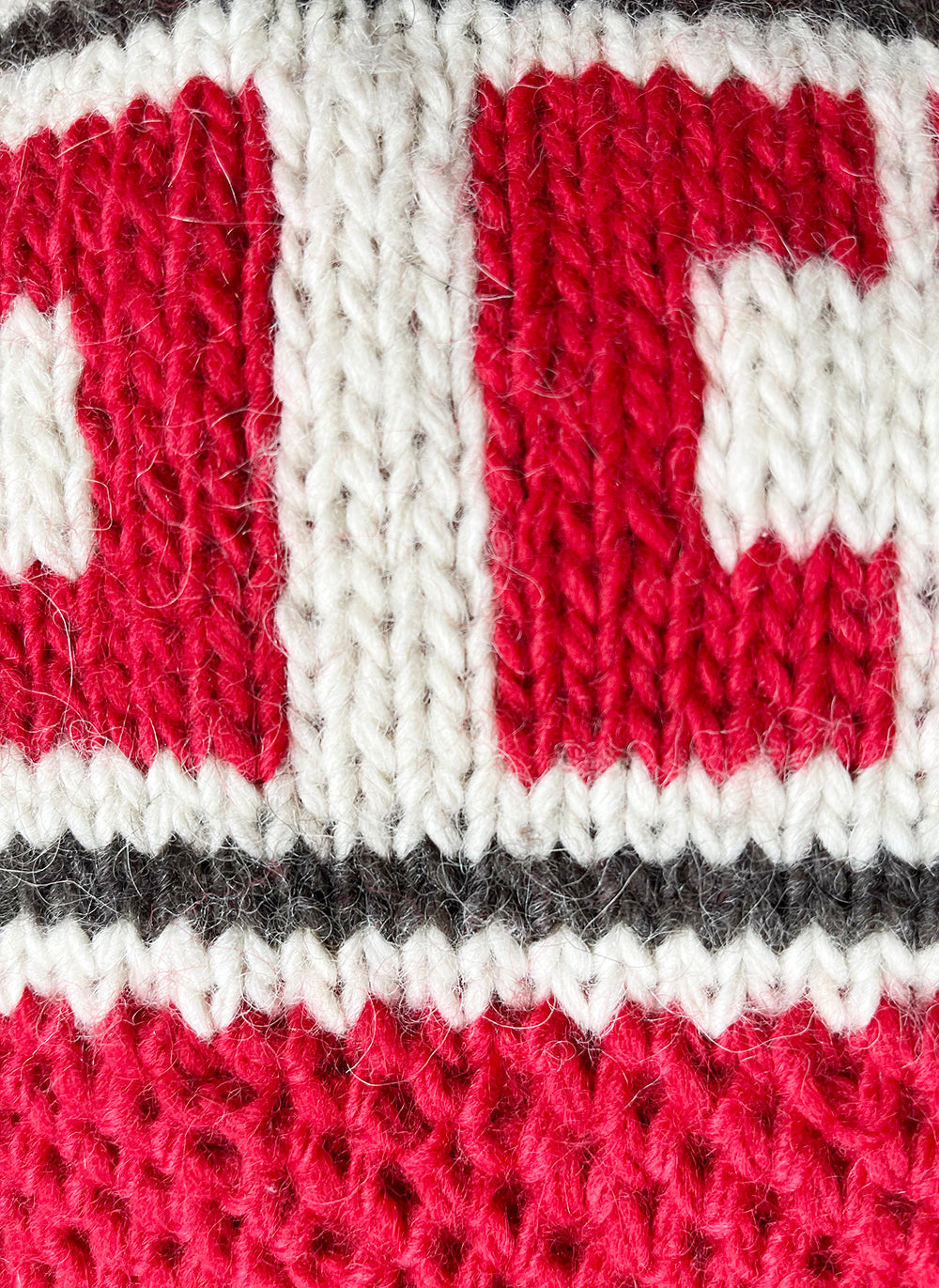 Vintage handgebreid Cowichan vest