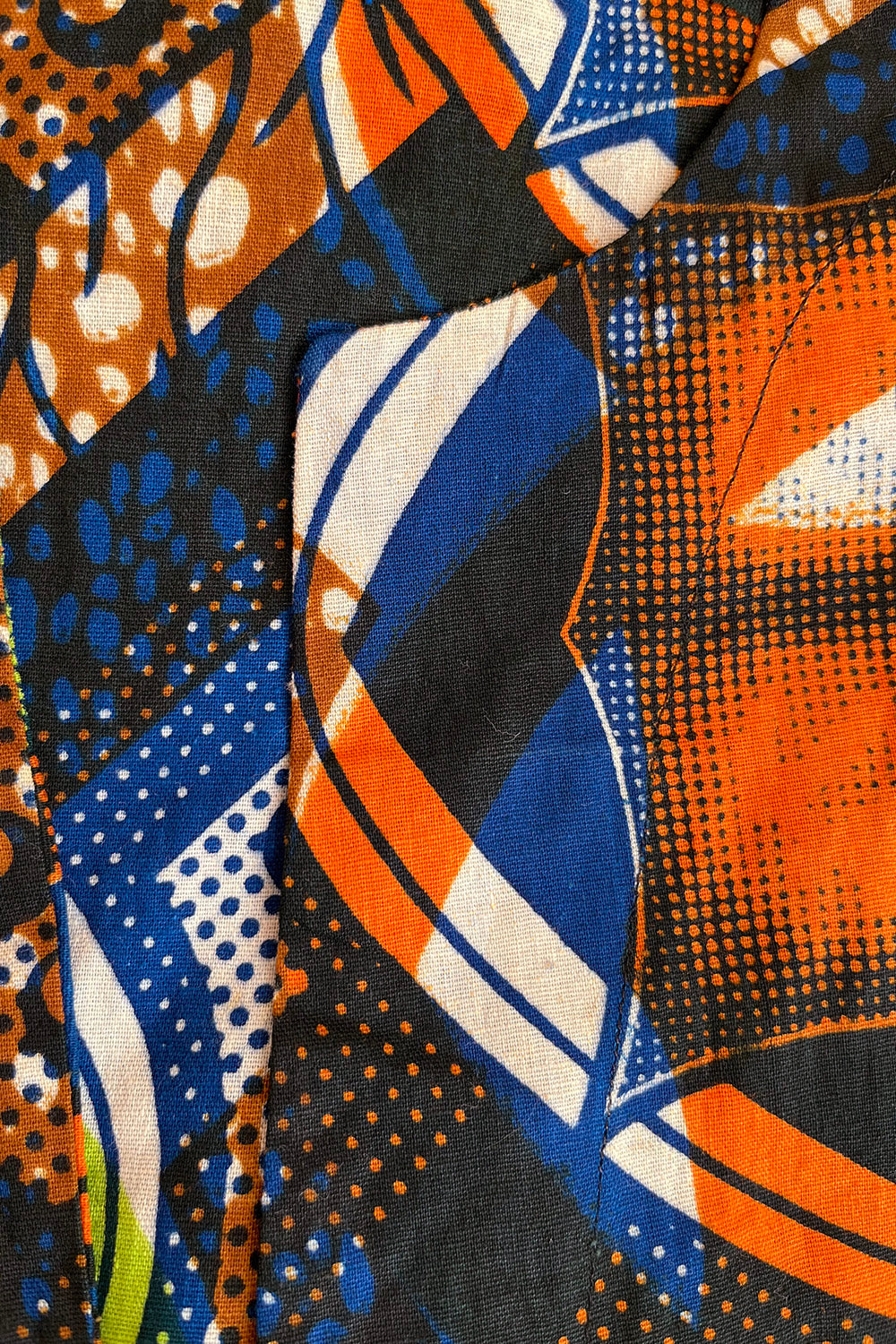 Vintage cut out Afrikaanse Batik tuniek