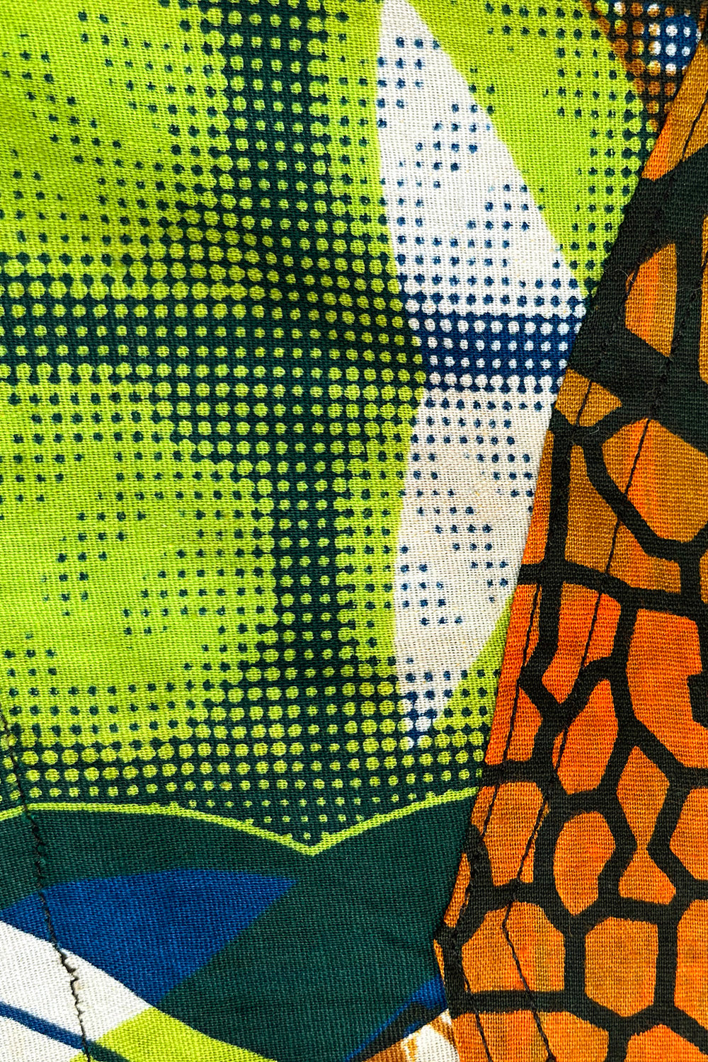 Vintage cut out Afrikaanse Batik tuniek