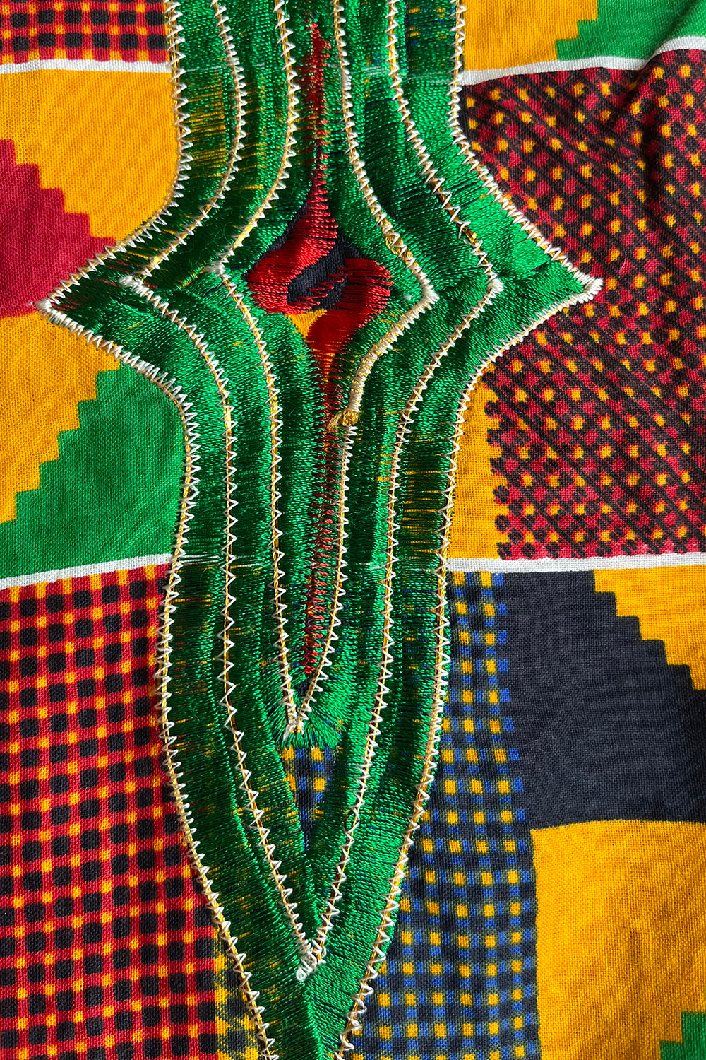 Vintage Afrikaanse Batik tuniek