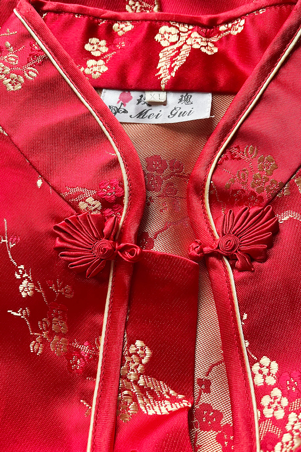 Vintage Zijden Chinese Cheongsam Blouse