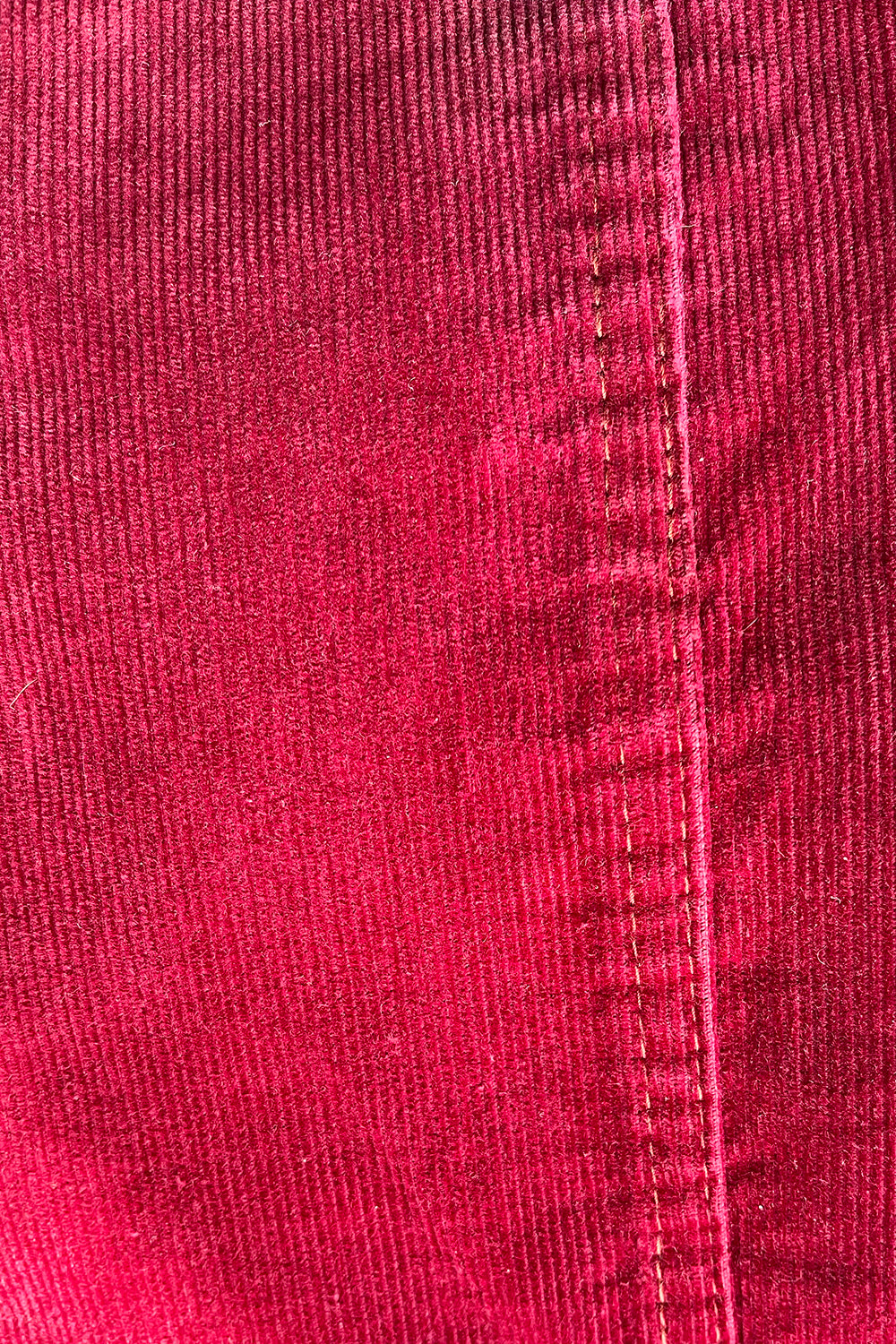Vintage 70s corduroy broek – detailopname corduroy stof en textuur