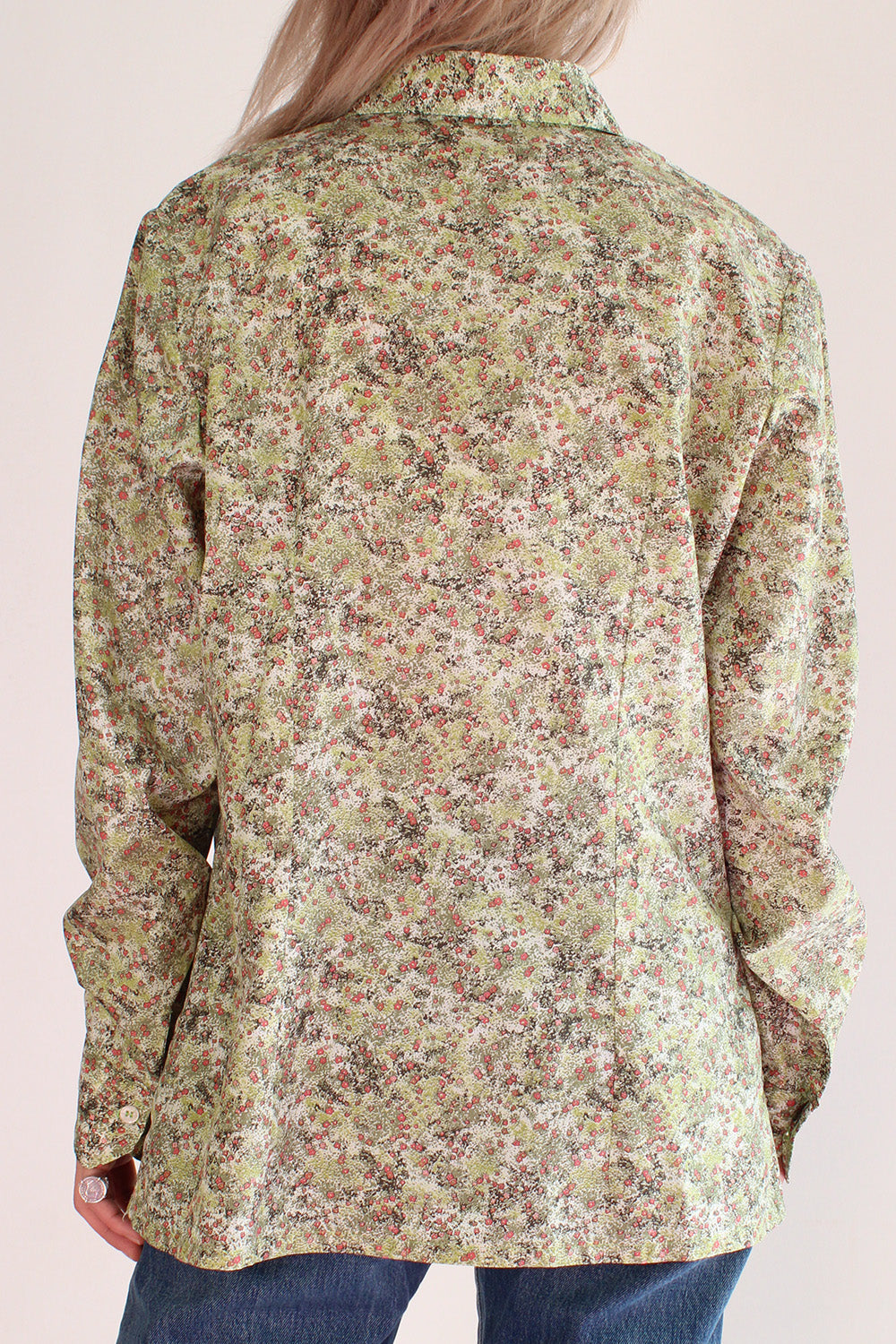 Vintage 70s gebloemde blouse