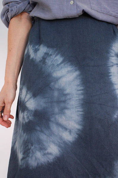 Tie Dye vintage denim rok