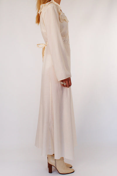 Vintage 1970s jurk met kant