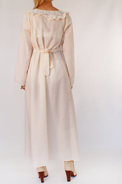 Vintage 1970s jurk met kant