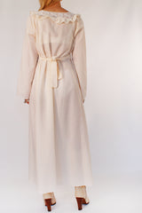 Vintage 1970s jurk met kant