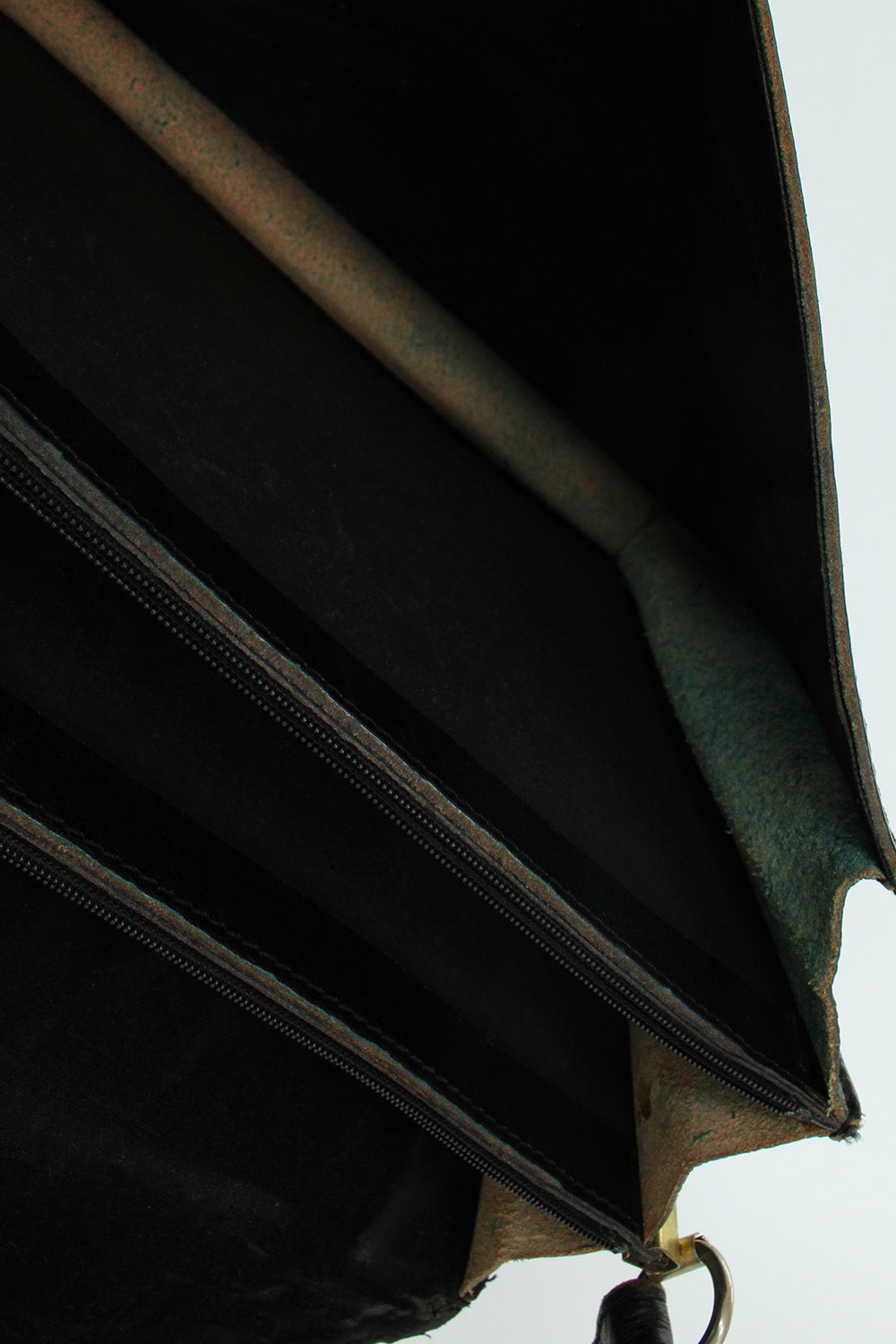 Vintage 1970s leren schoudertas