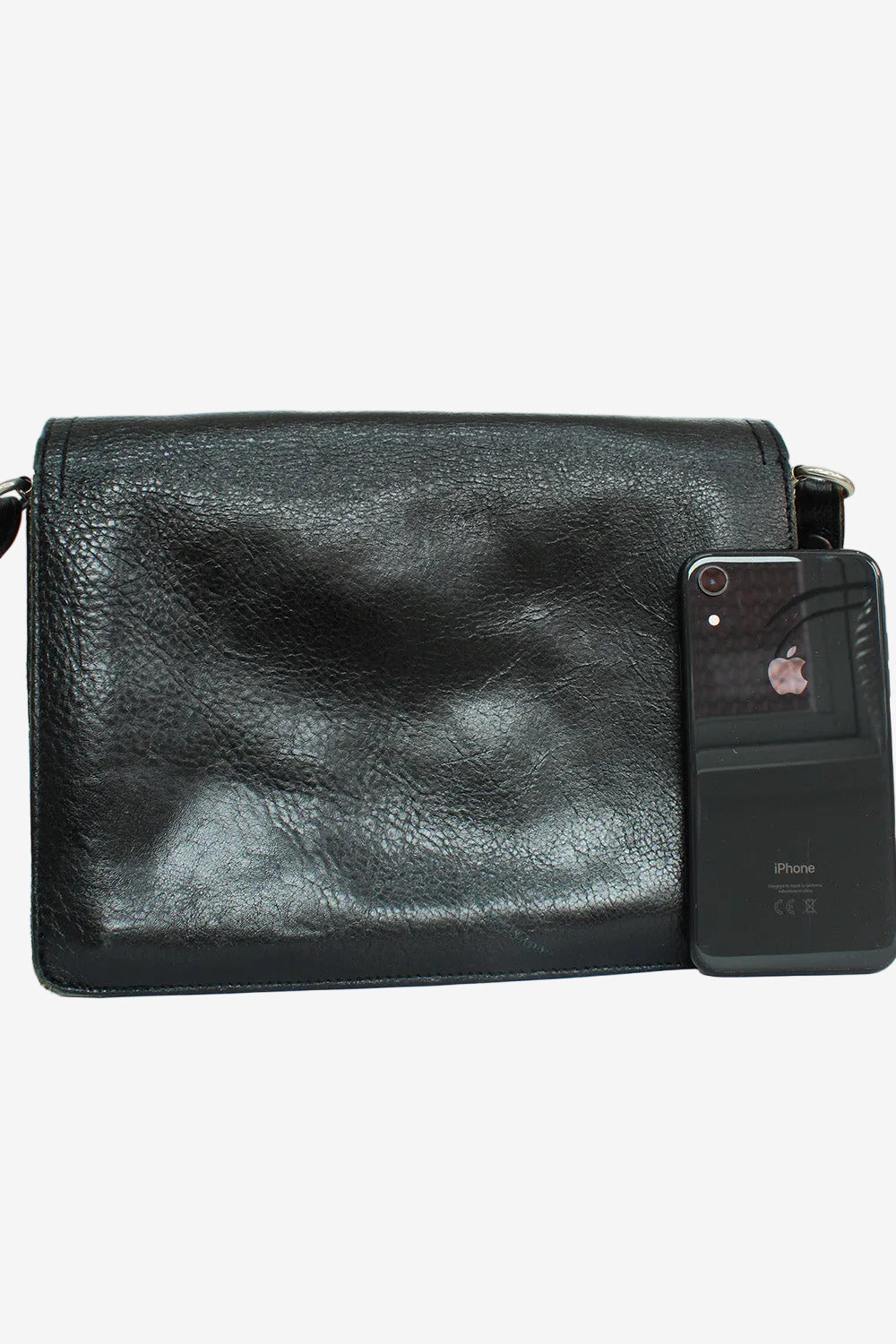 Vintage 1970s leren schoudertas