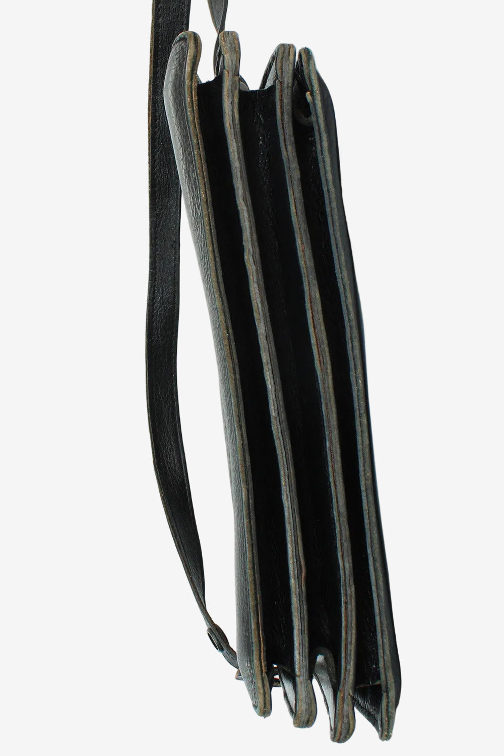 Vintage 1970s leren schoudertas