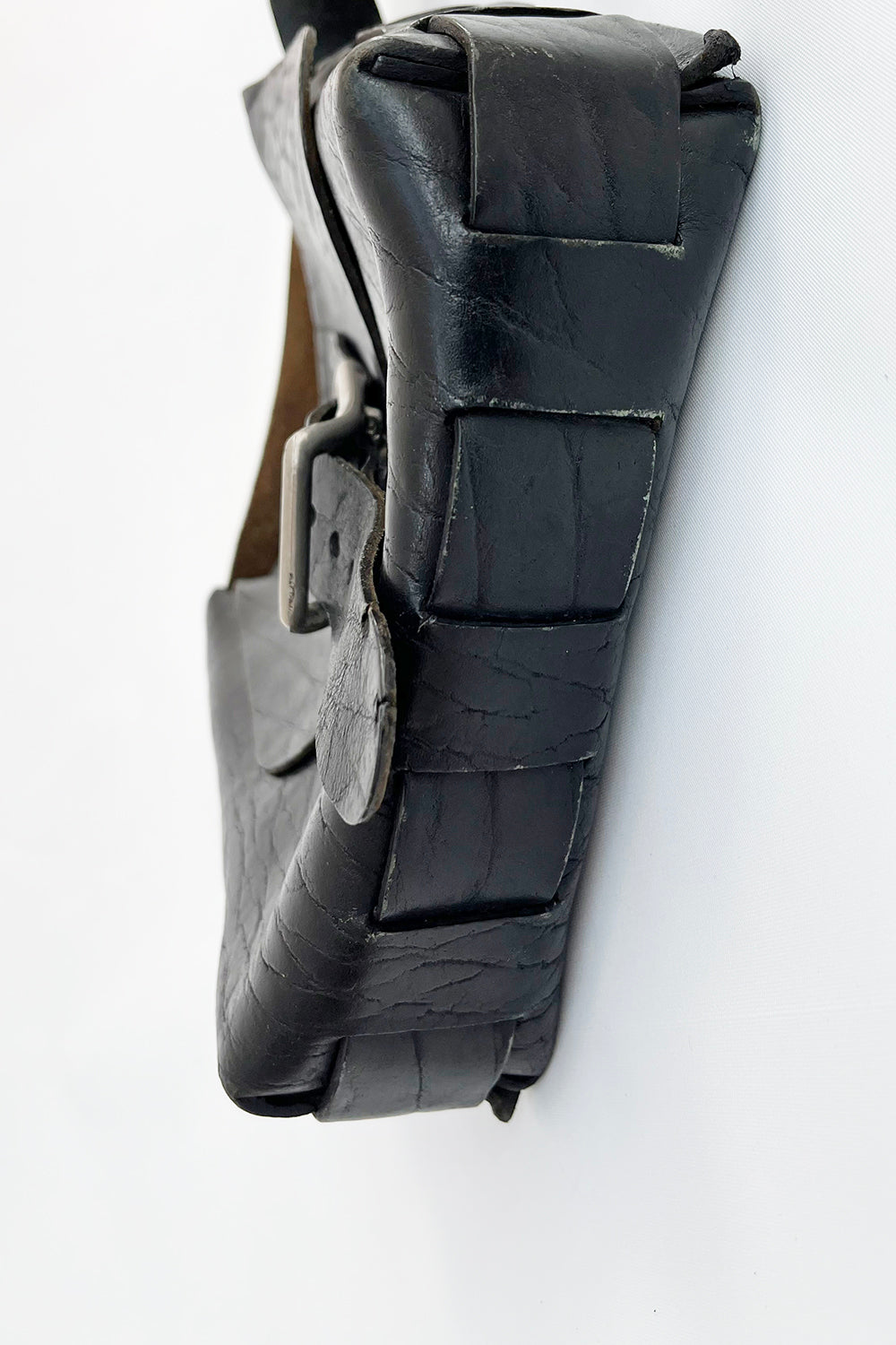 Vintage 60s Tuigleer schoudertas