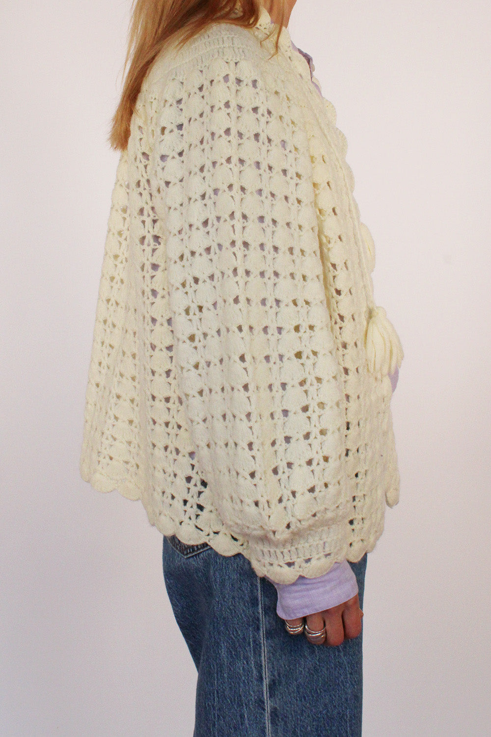 Vintage 60s gehaakt vest