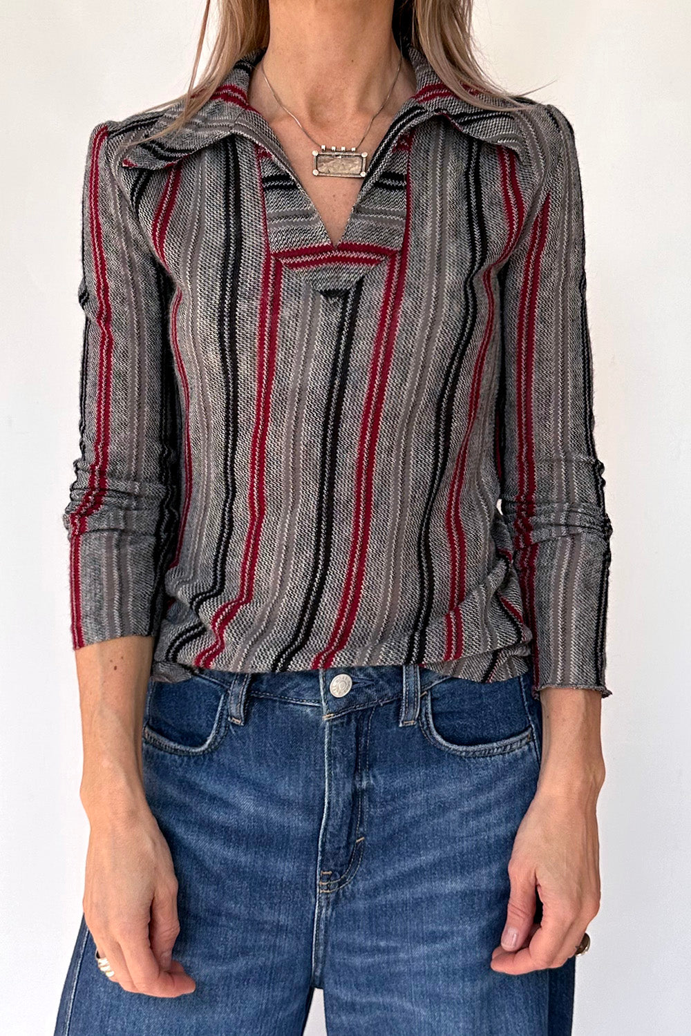 Vintage jaren 70 deadstock top ongedragen nieuw voorkant