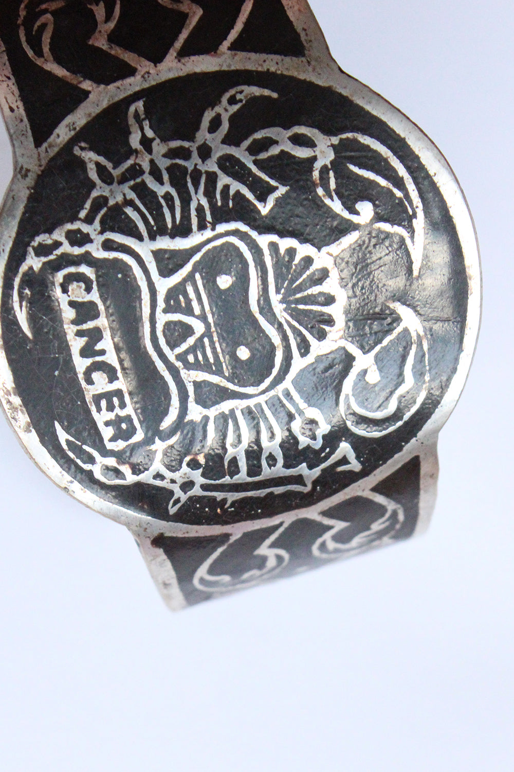 Vintage 70s Kreeft sterrenbeeld armband