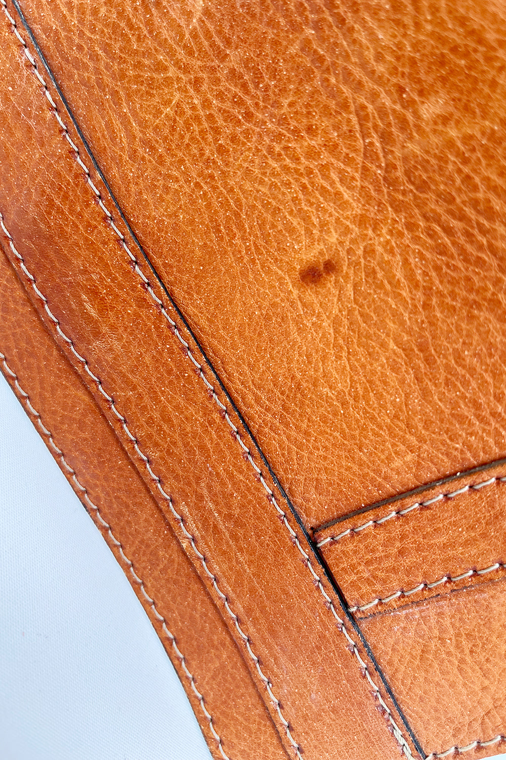 Vintage 70s Tuigleer schoudertas