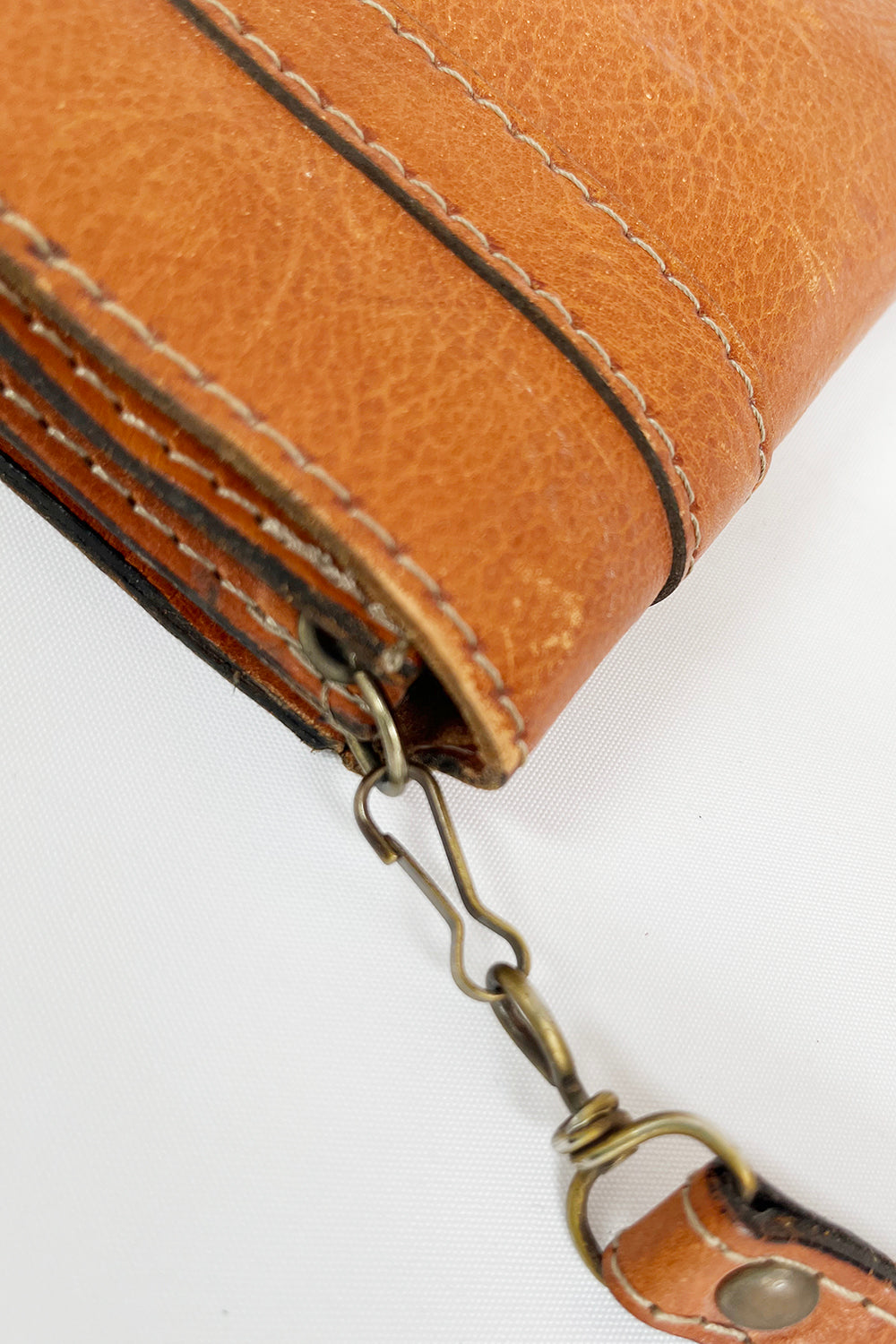 Vintage 70s Tuigleer schoudertas