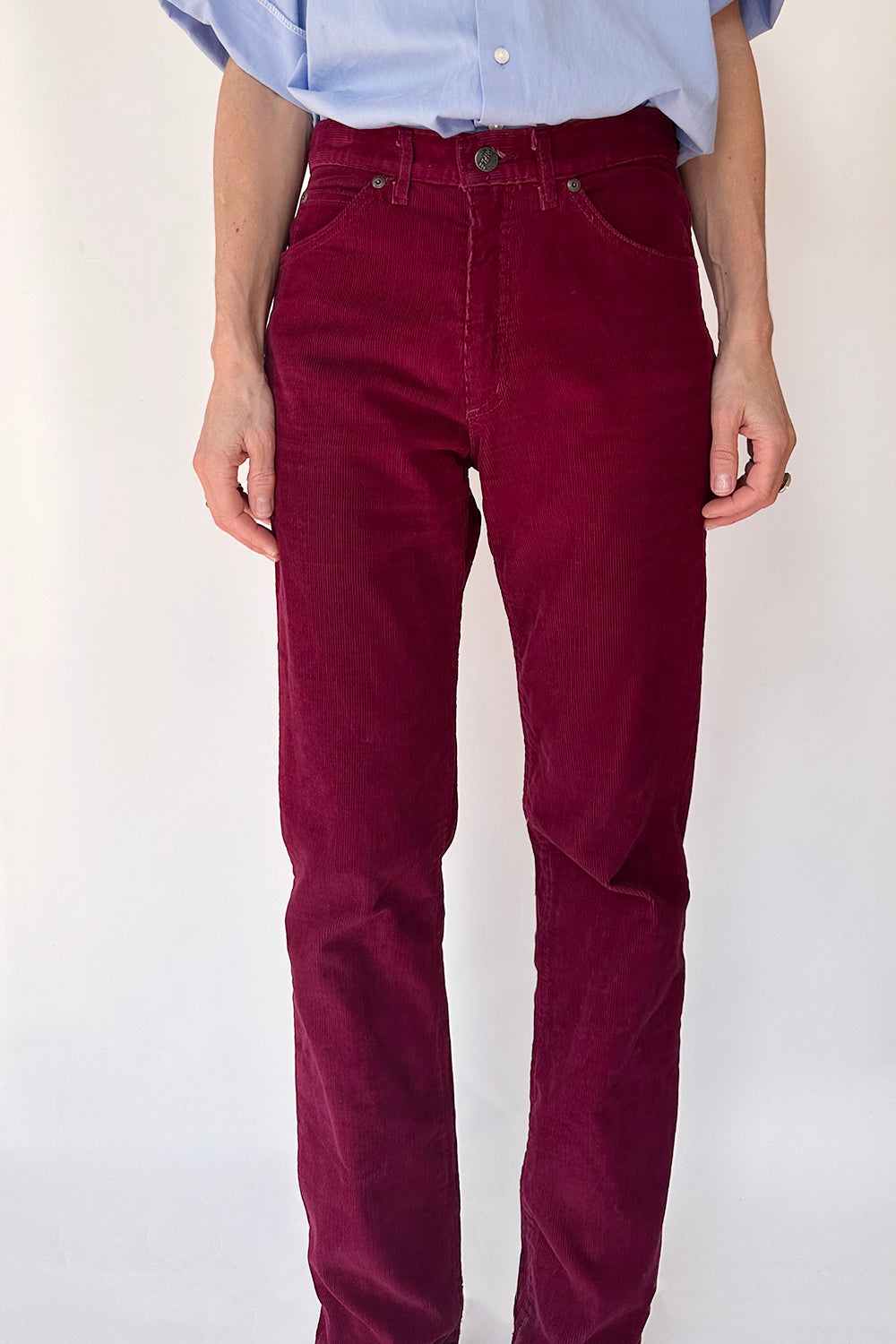 Vintage 70s corduroy broek – totaalbeeld, pijpwijdte en lengte
