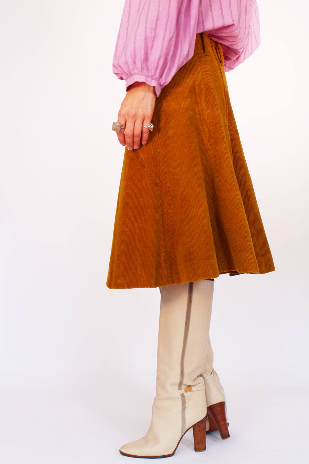 Vintage 70s corduroy rok
