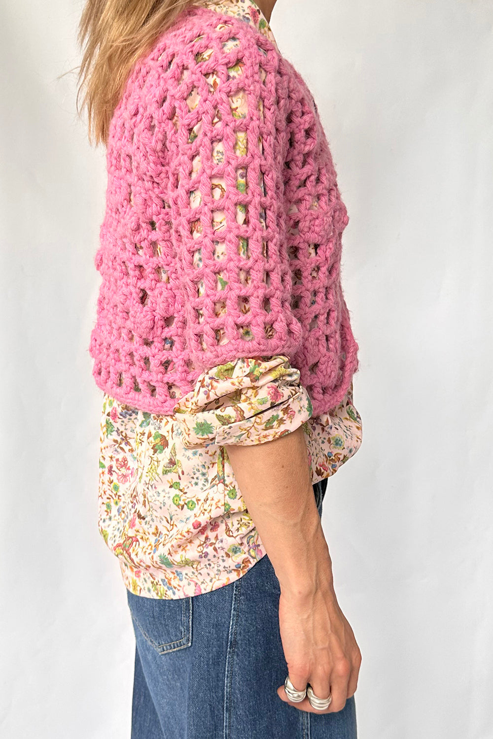 Vintage 70s crochet vest