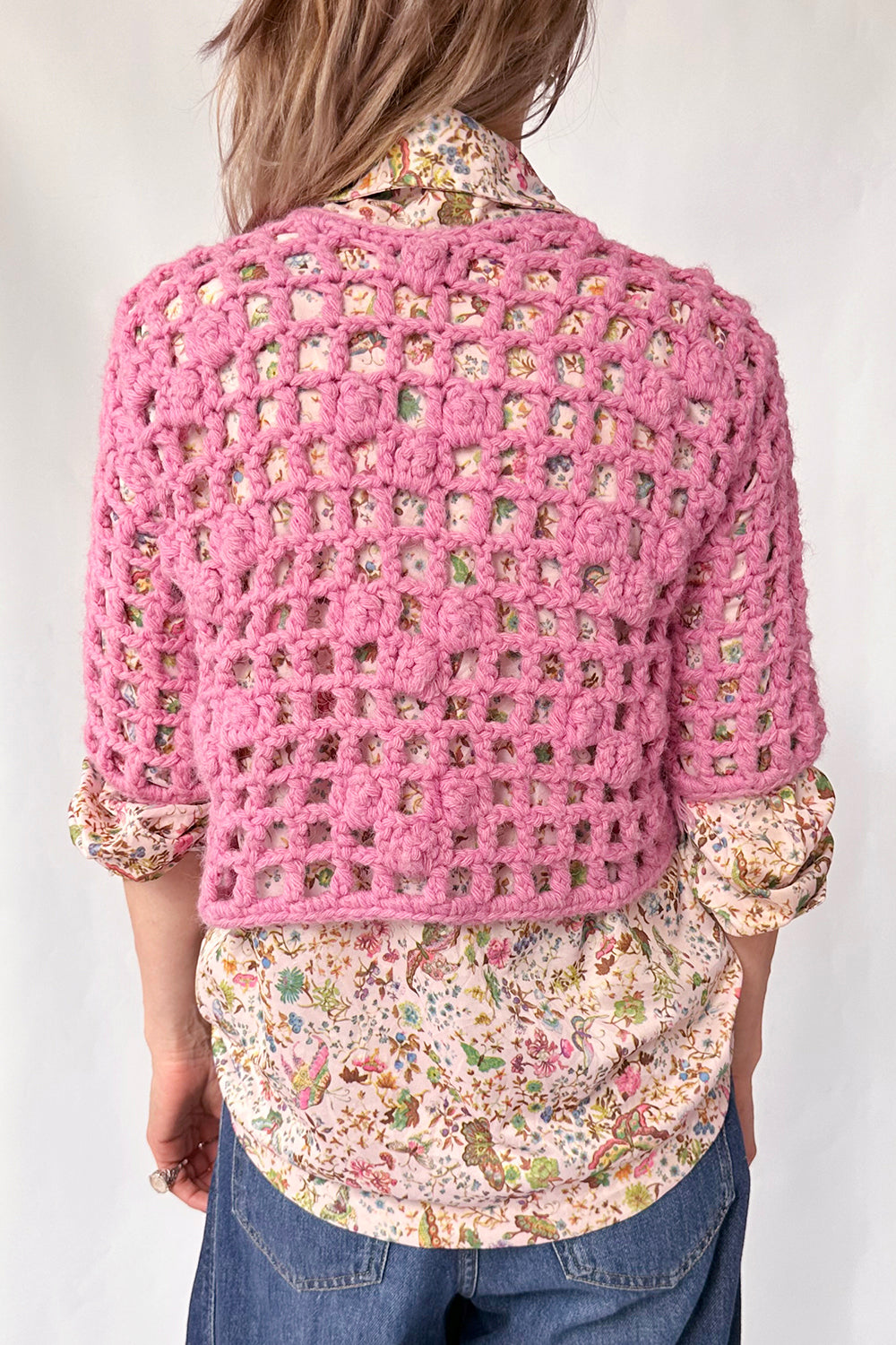 Vintage 70s crochet vest