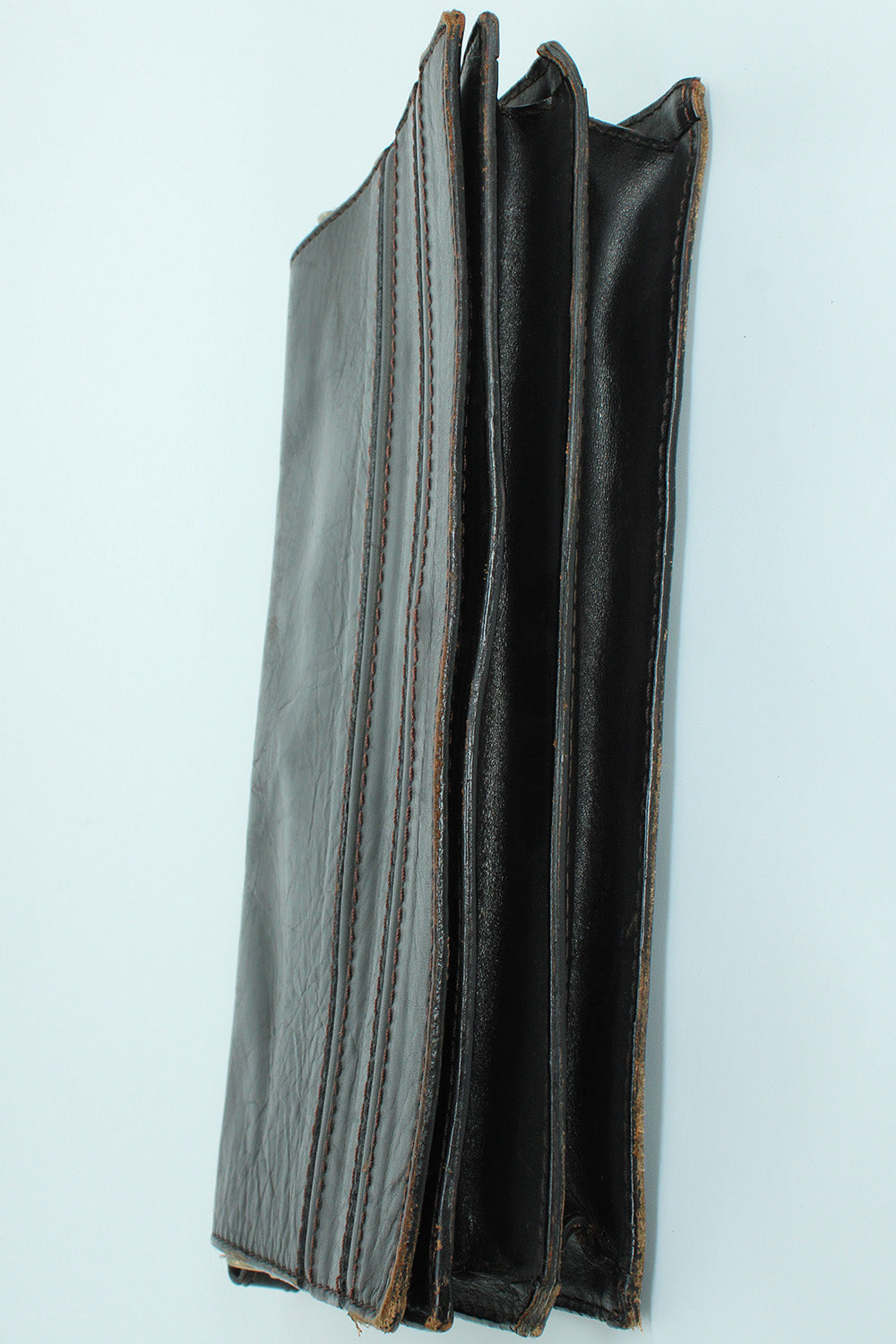 Vintage 70s leren schoudertas