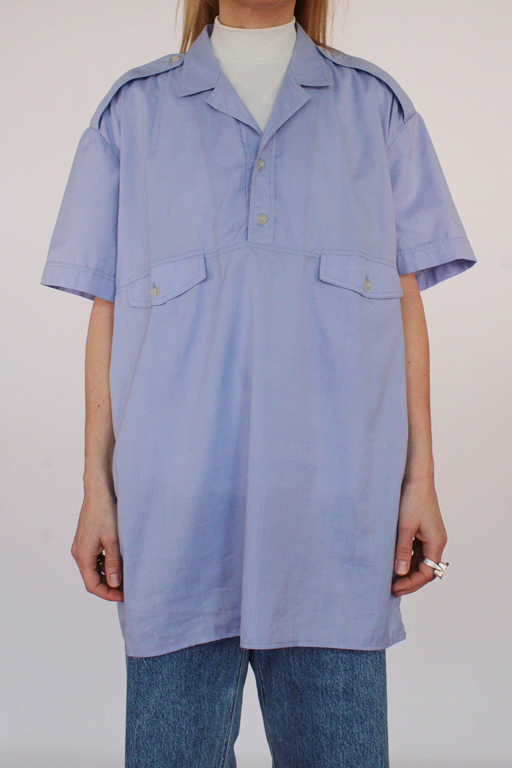 Vintage 70s overhemd met korte mouw